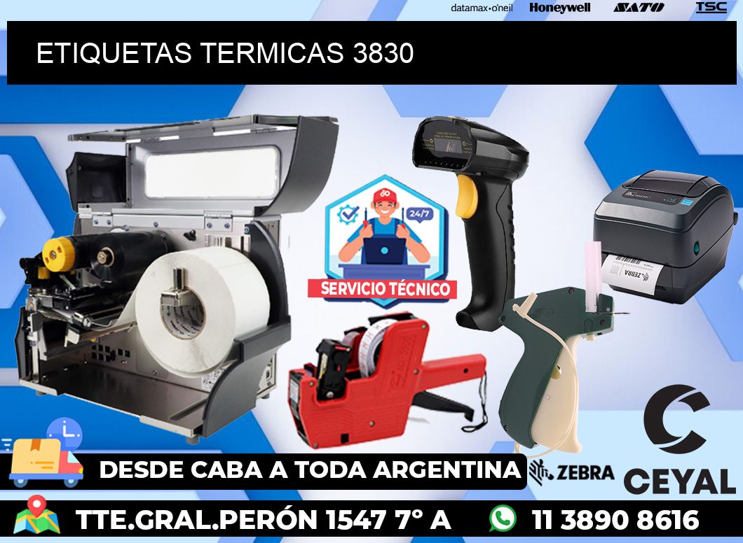 ETIQUETAS TERMICAS 3830