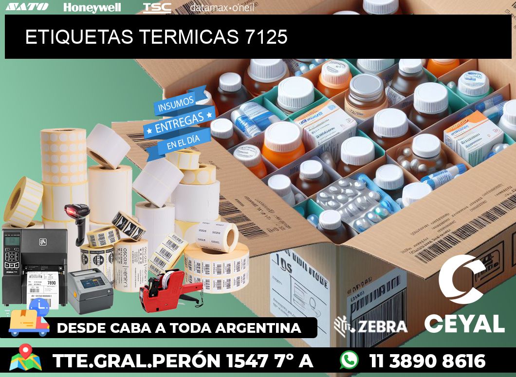ETIQUETAS TERMICAS 7125