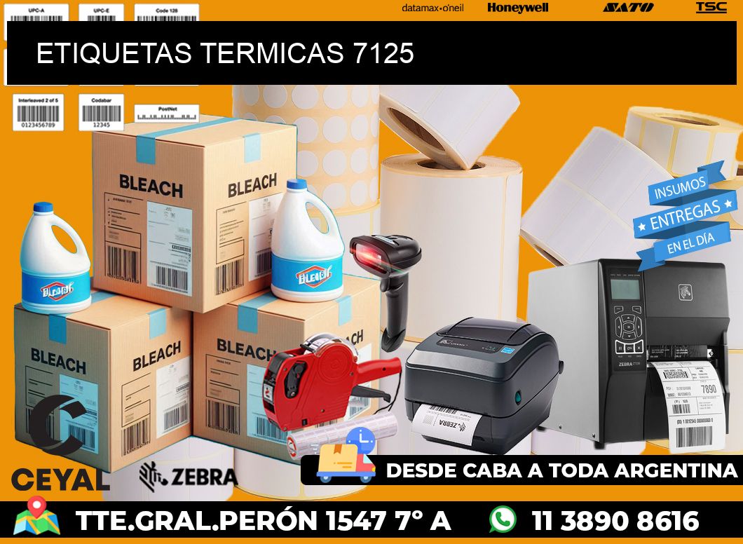 ETIQUETAS TERMICAS 7125