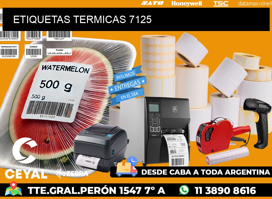 ETIQUETAS TERMICAS 7125