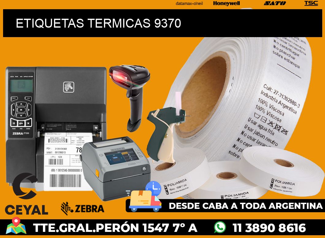 ETIQUETAS TERMICAS 9370