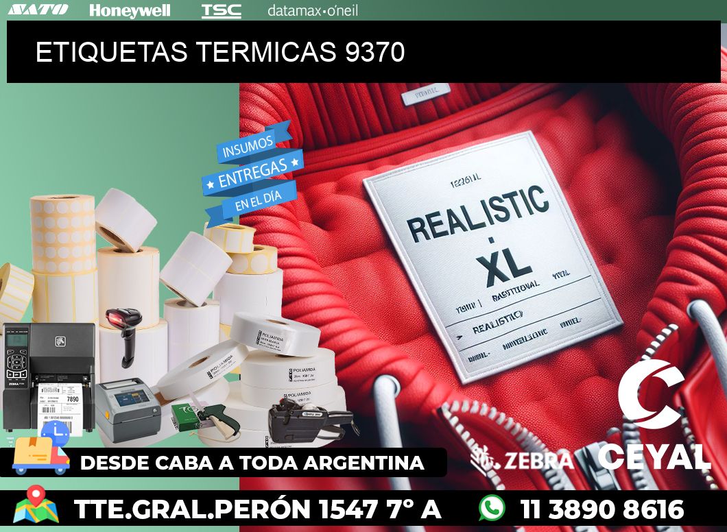 ETIQUETAS TERMICAS 9370