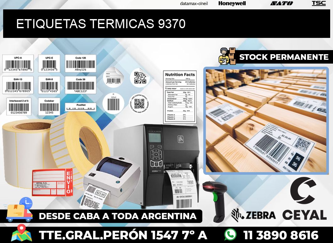 ETIQUETAS TERMICAS 9370