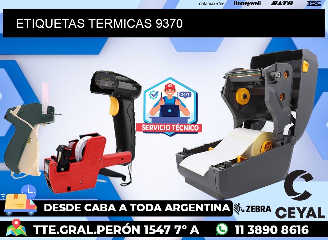 ETIQUETAS TERMICAS 9370