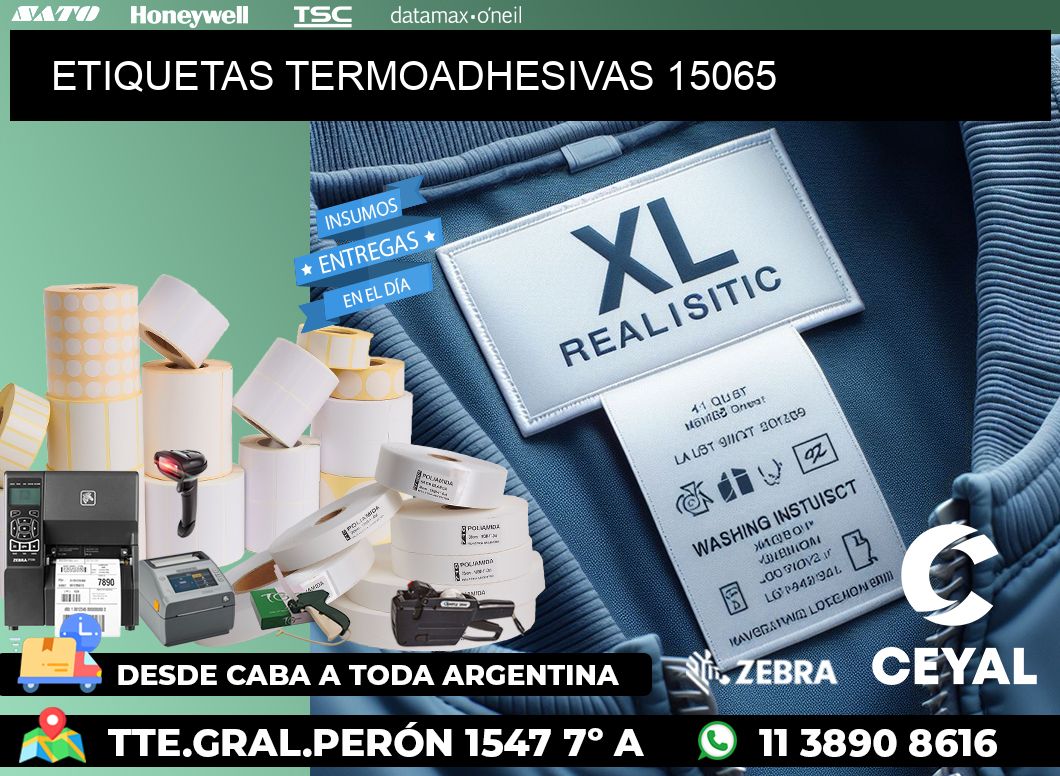 ETIQUETAS TERMOADHESIVAS 15065