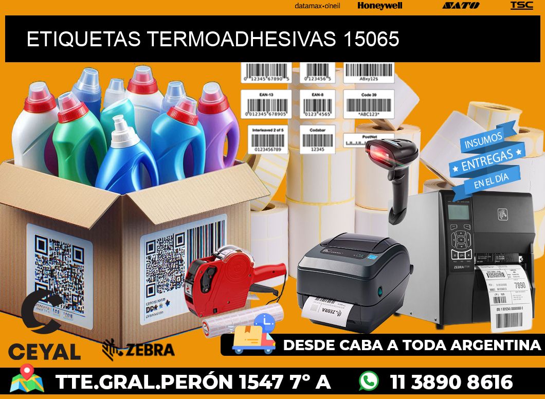 ETIQUETAS TERMOADHESIVAS 15065