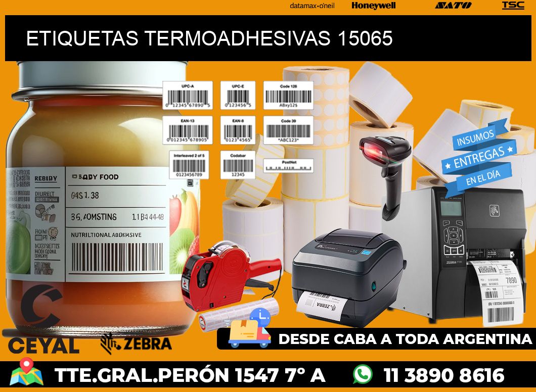 ETIQUETAS TERMOADHESIVAS 15065
