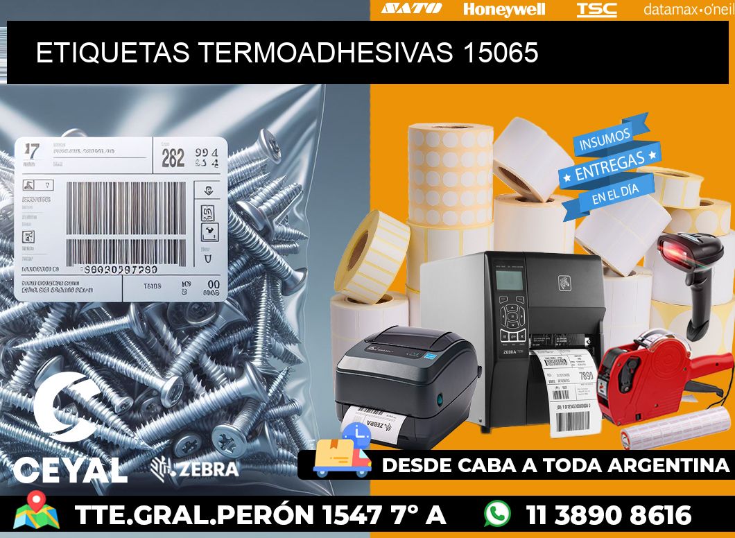 ETIQUETAS TERMOADHESIVAS 15065