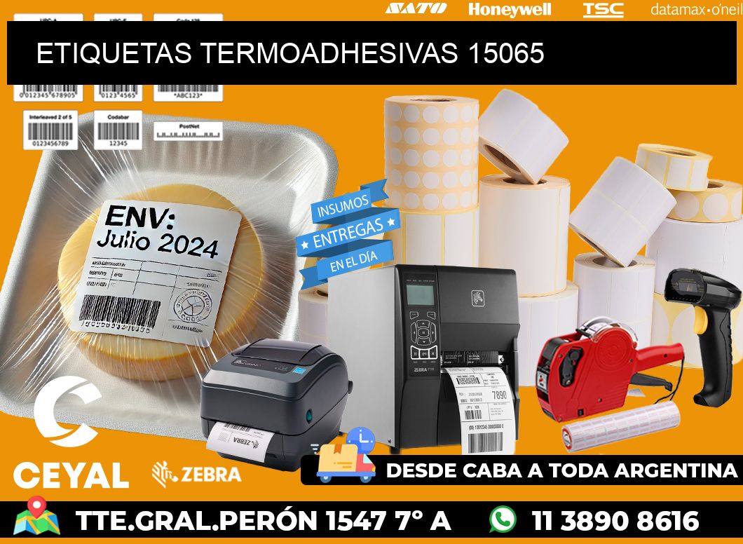 ETIQUETAS TERMOADHESIVAS 15065