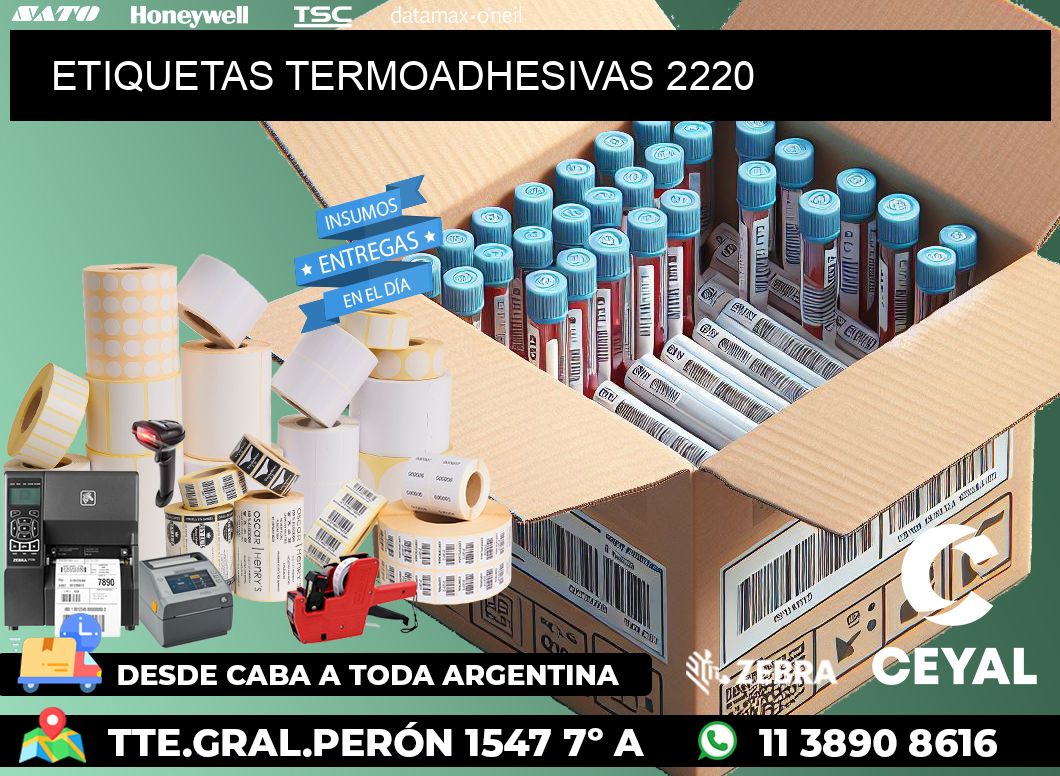 ETIQUETAS TERMOADHESIVAS 2220