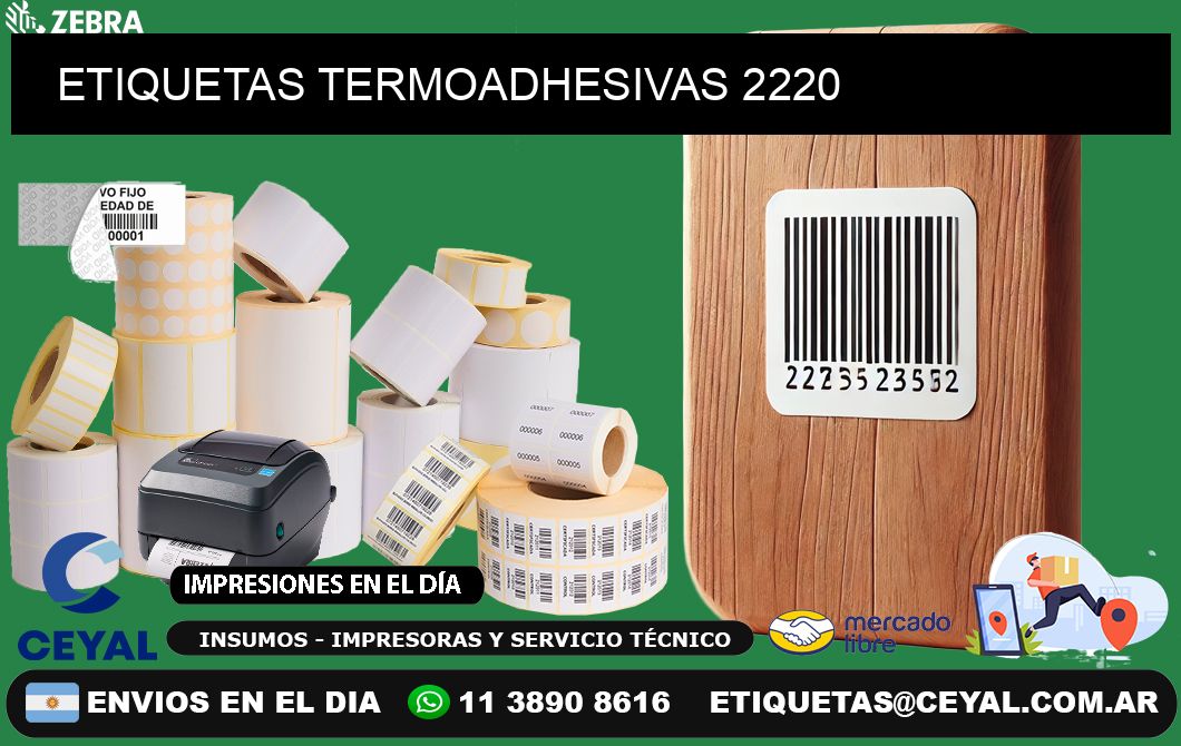 ETIQUETAS TERMOADHESIVAS 2220