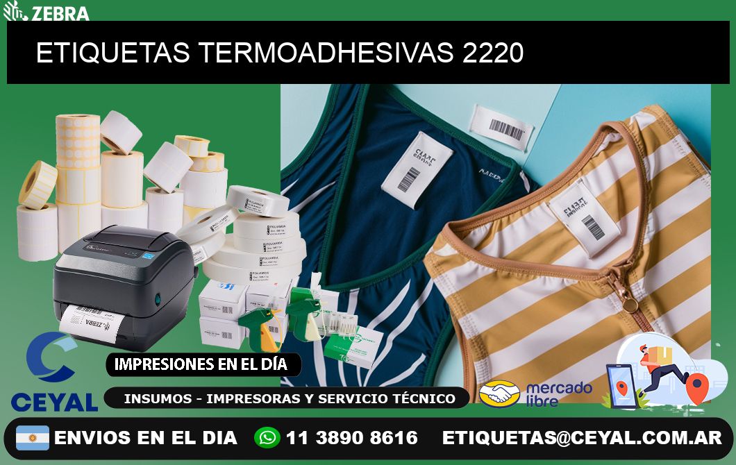 ETIQUETAS TERMOADHESIVAS 2220