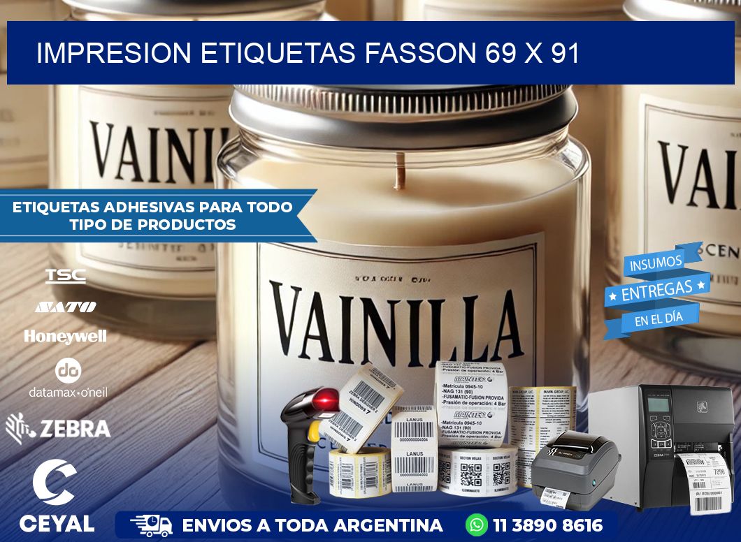 IMPRESION ETIQUETAS FASSON 69 x 91