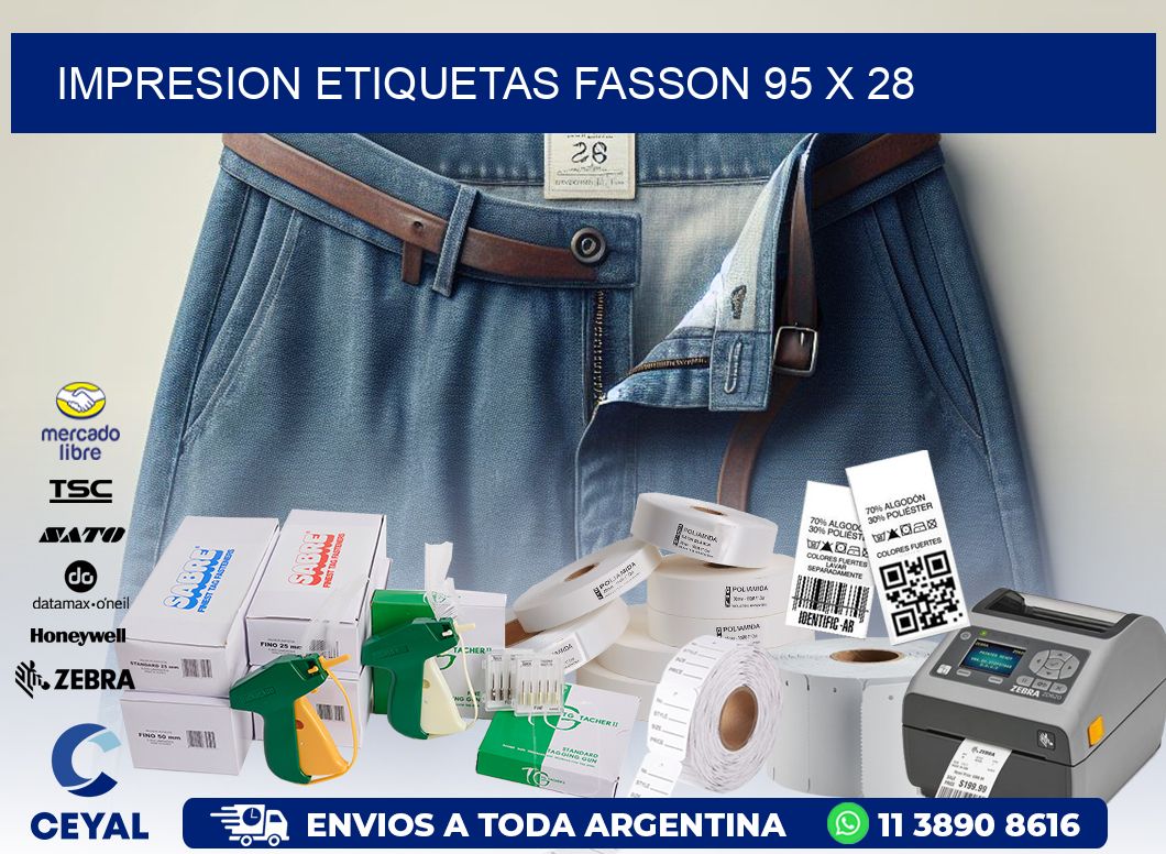 IMPRESION ETIQUETAS FASSON 95 x 28