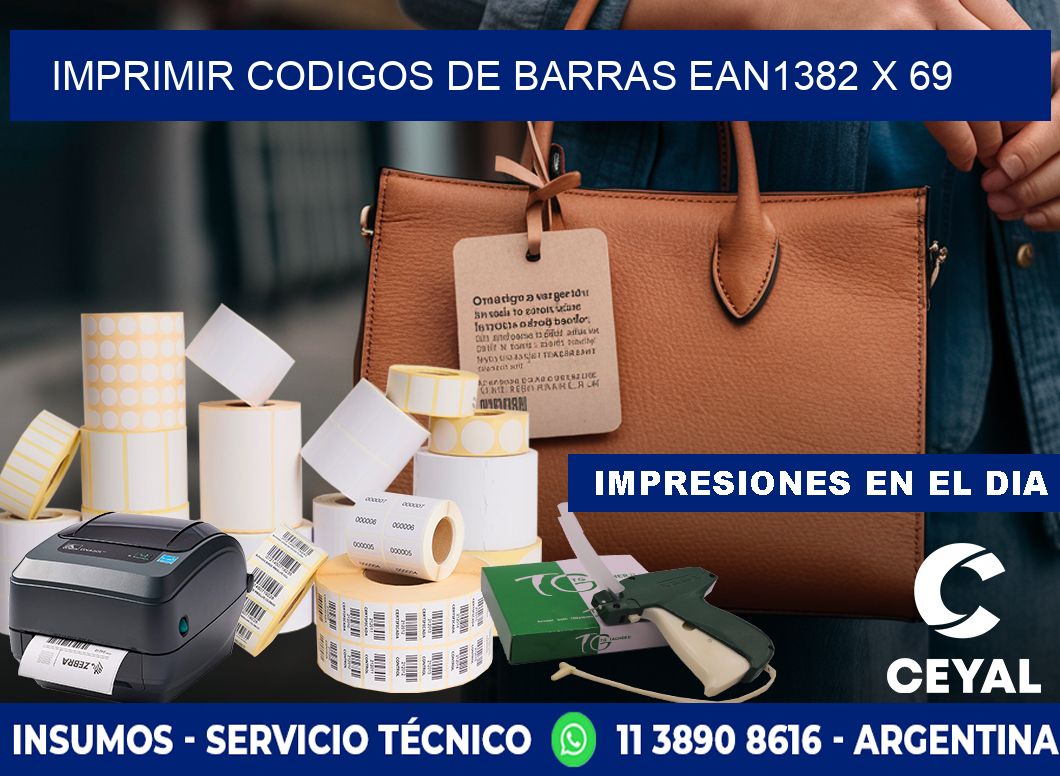 IMPRIMIR CODIGOS DE BARRAS EAN1382 x 69