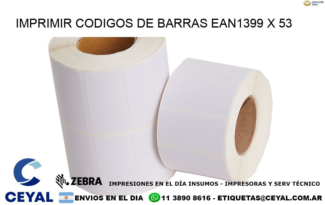 IMPRIMIR CODIGOS DE BARRAS EAN1399 x 53