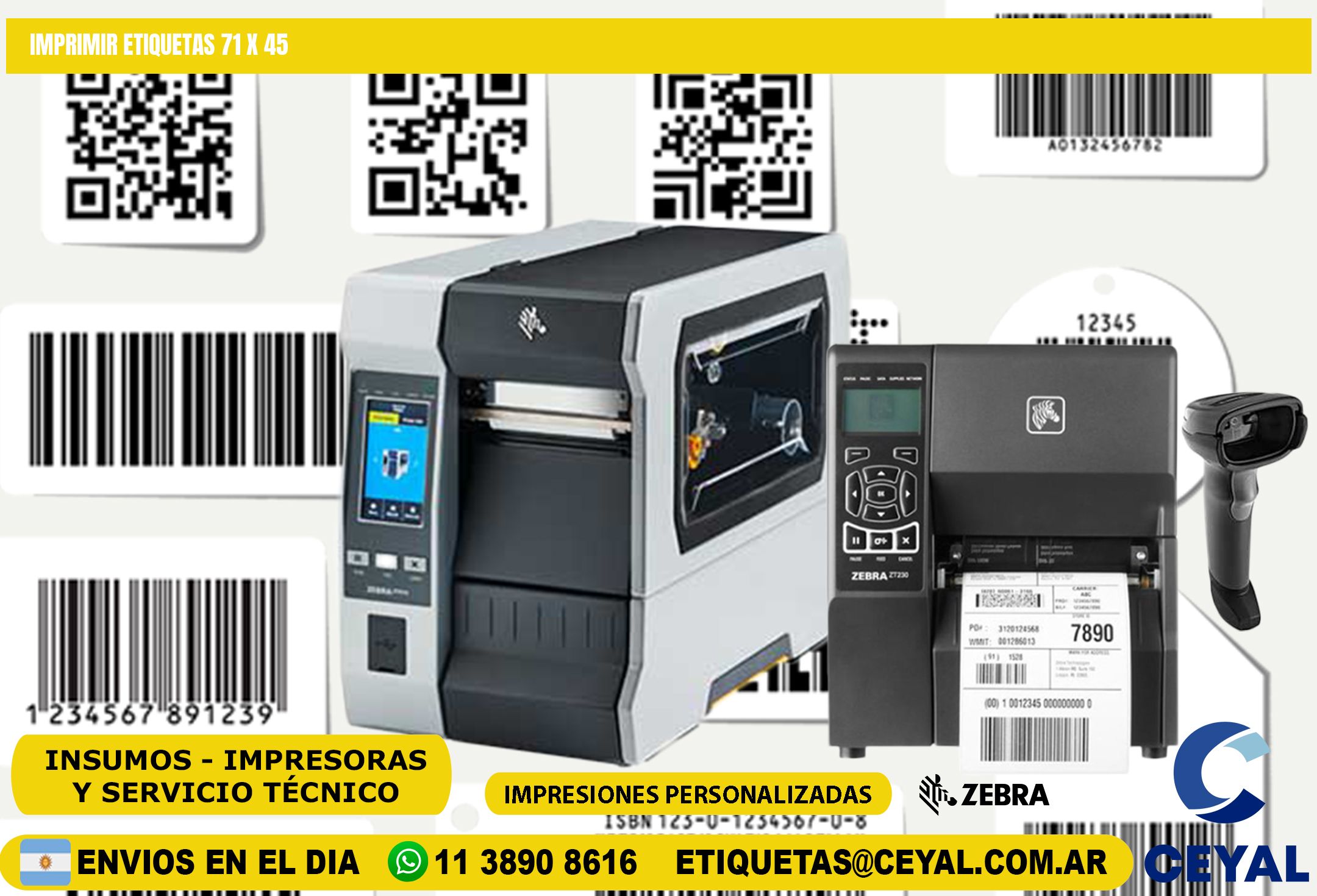 IMPRIMIR ETIQUETAS 71 x 45