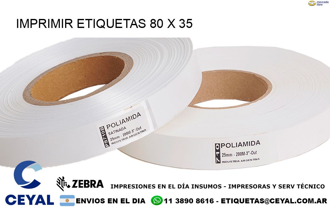 IMPRIMIR ETIQUETAS 80 x 35