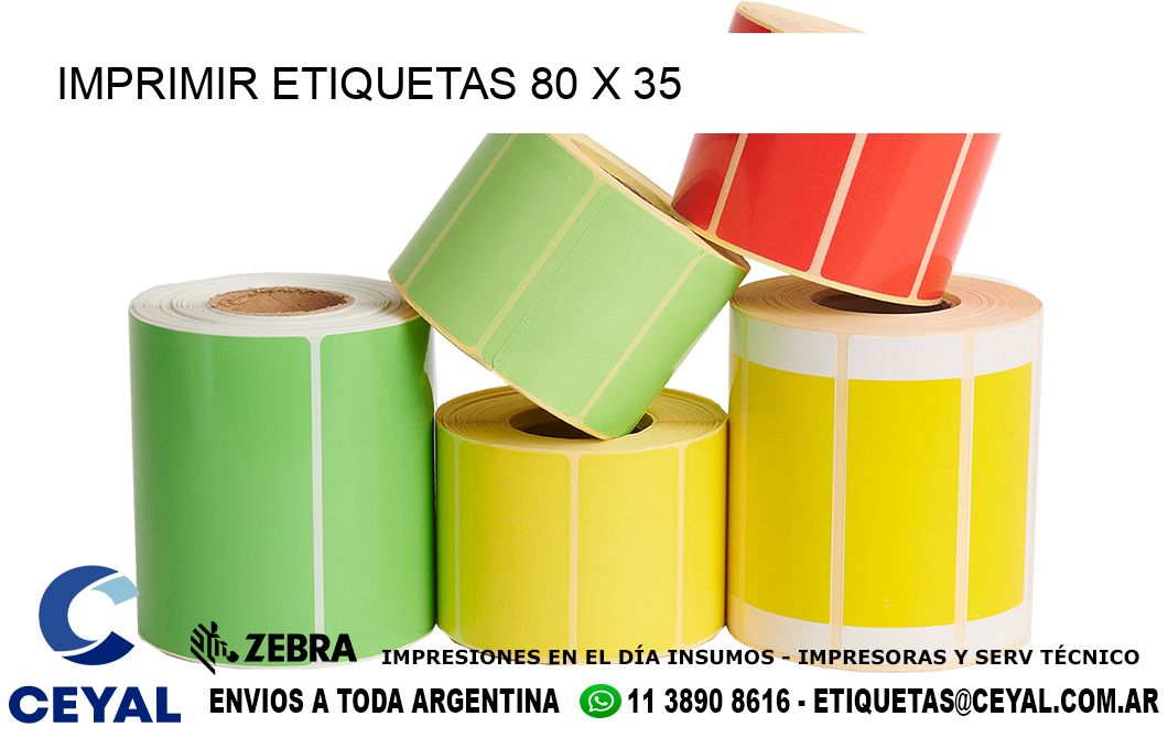 IMPRIMIR ETIQUETAS 80 x 35