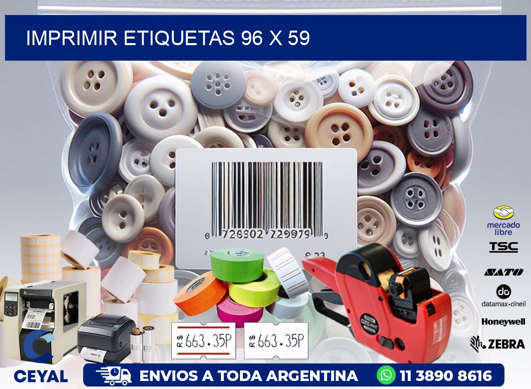 IMPRIMIR ETIQUETAS 96 x 59