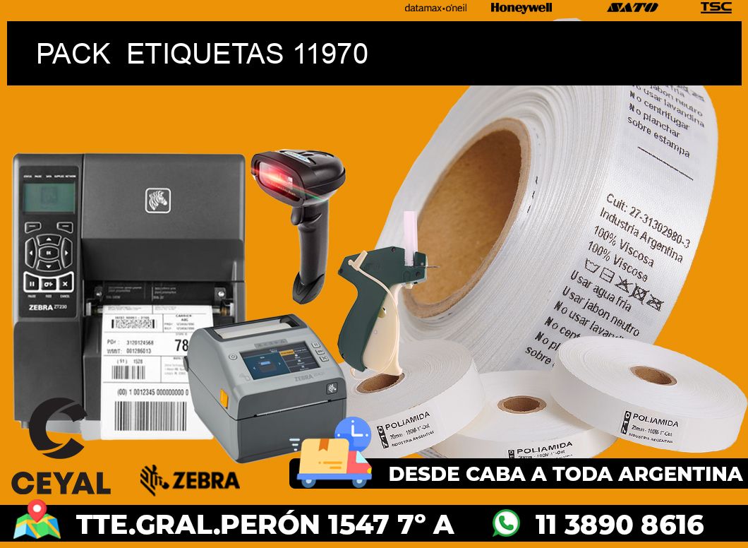 PACK  ETIQUETAS 11970