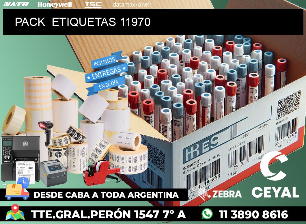PACK  ETIQUETAS 11970