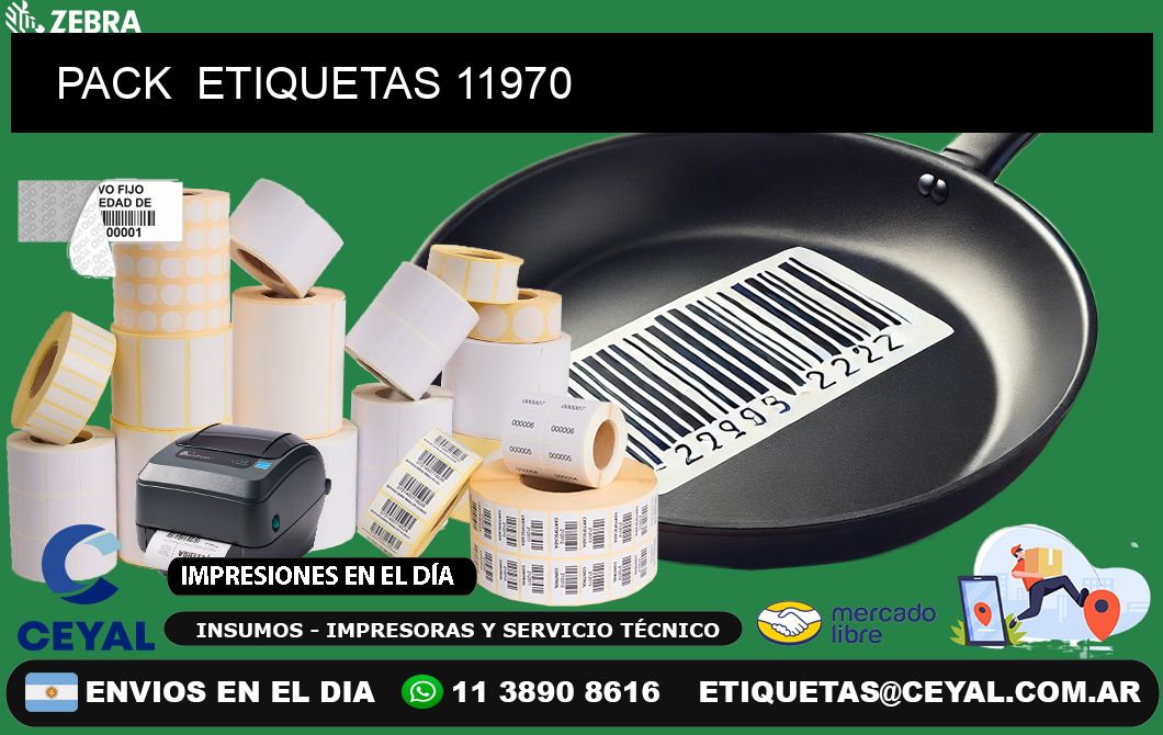 PACK  ETIQUETAS 11970