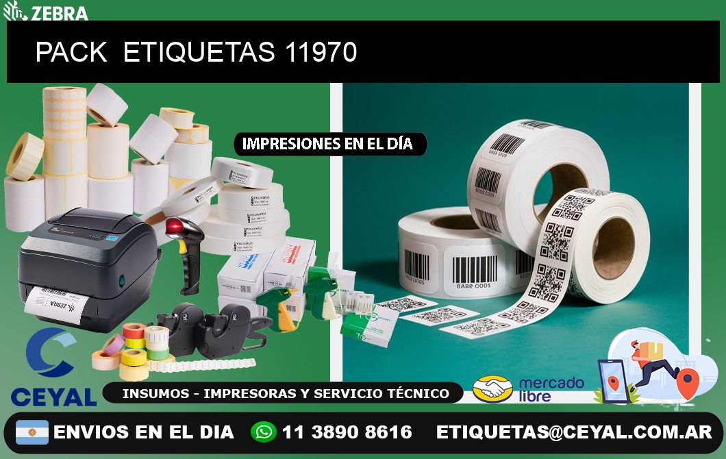PACK  ETIQUETAS 11970