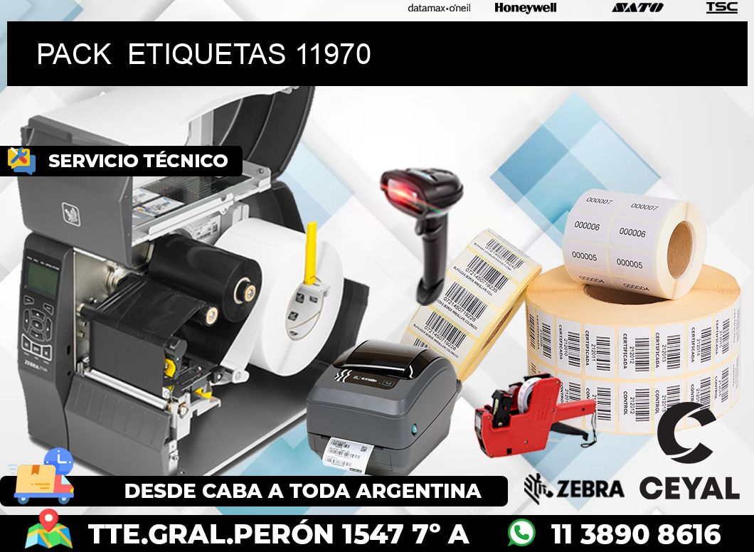 PACK  ETIQUETAS 11970