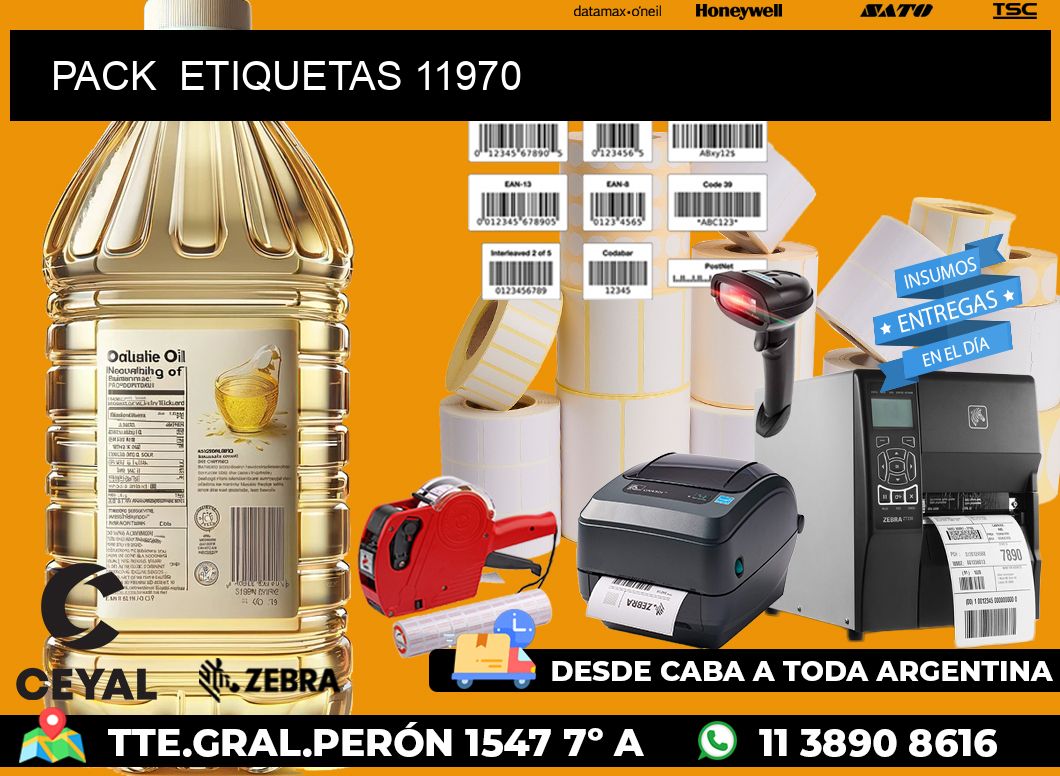 PACK  ETIQUETAS 11970