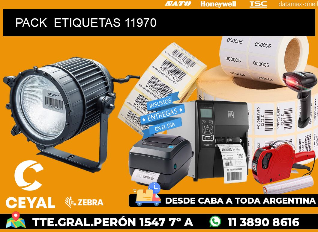 PACK  ETIQUETAS 11970