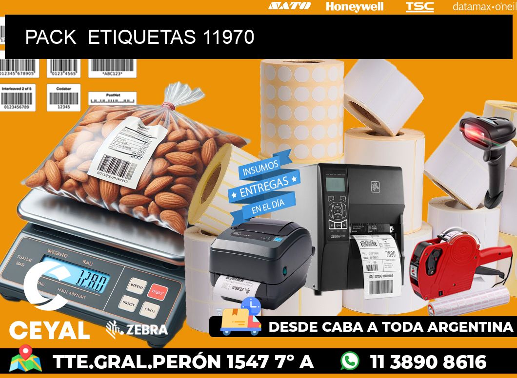 PACK  ETIQUETAS 11970