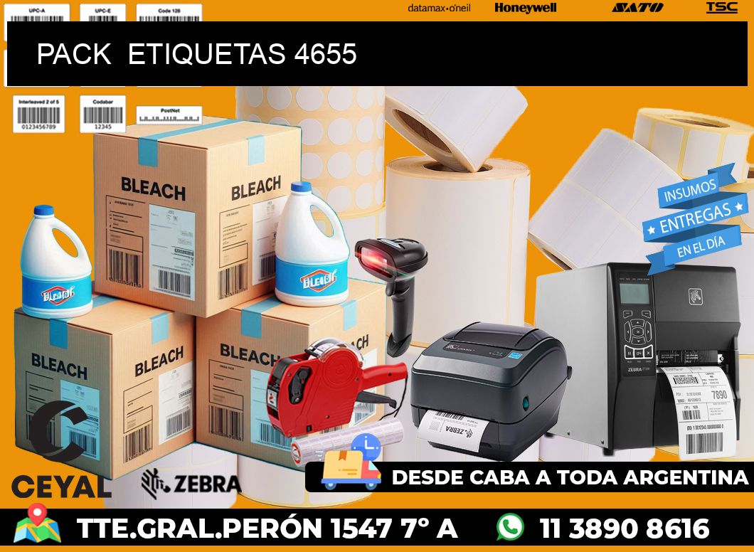 PACK  ETIQUETAS 4655