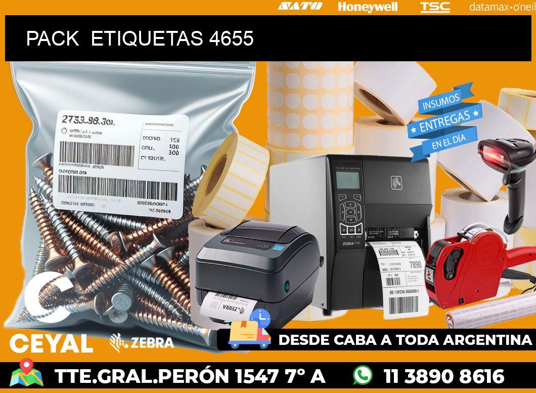PACK  ETIQUETAS 4655