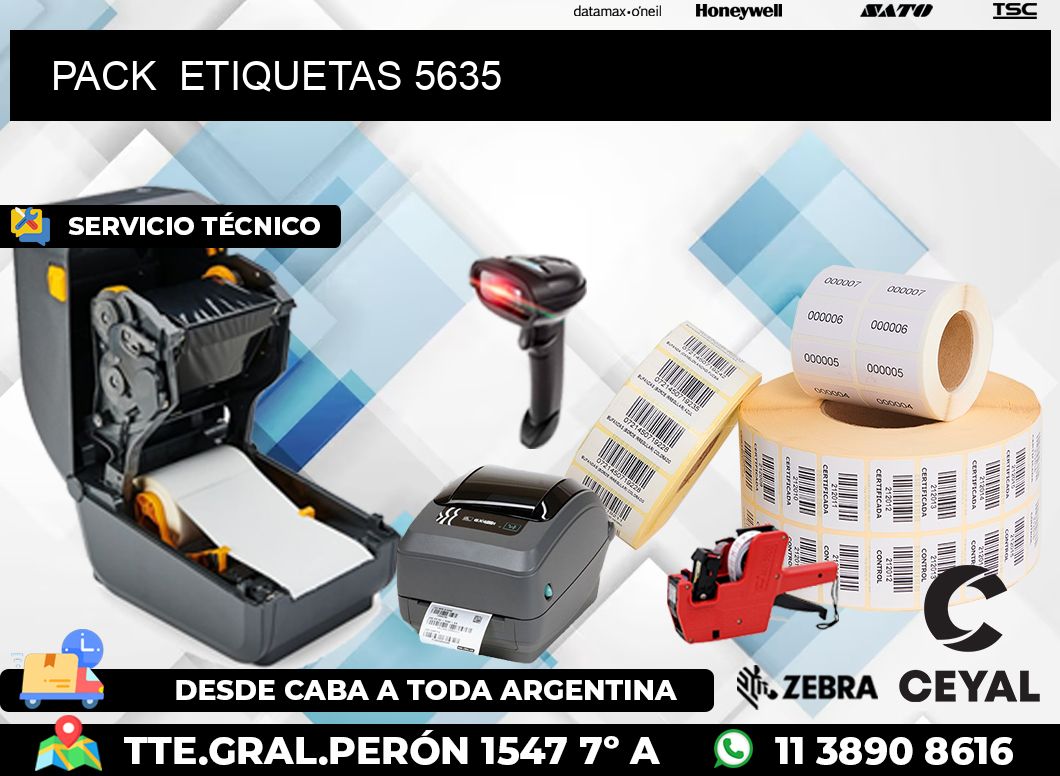 PACK  ETIQUETAS 5635