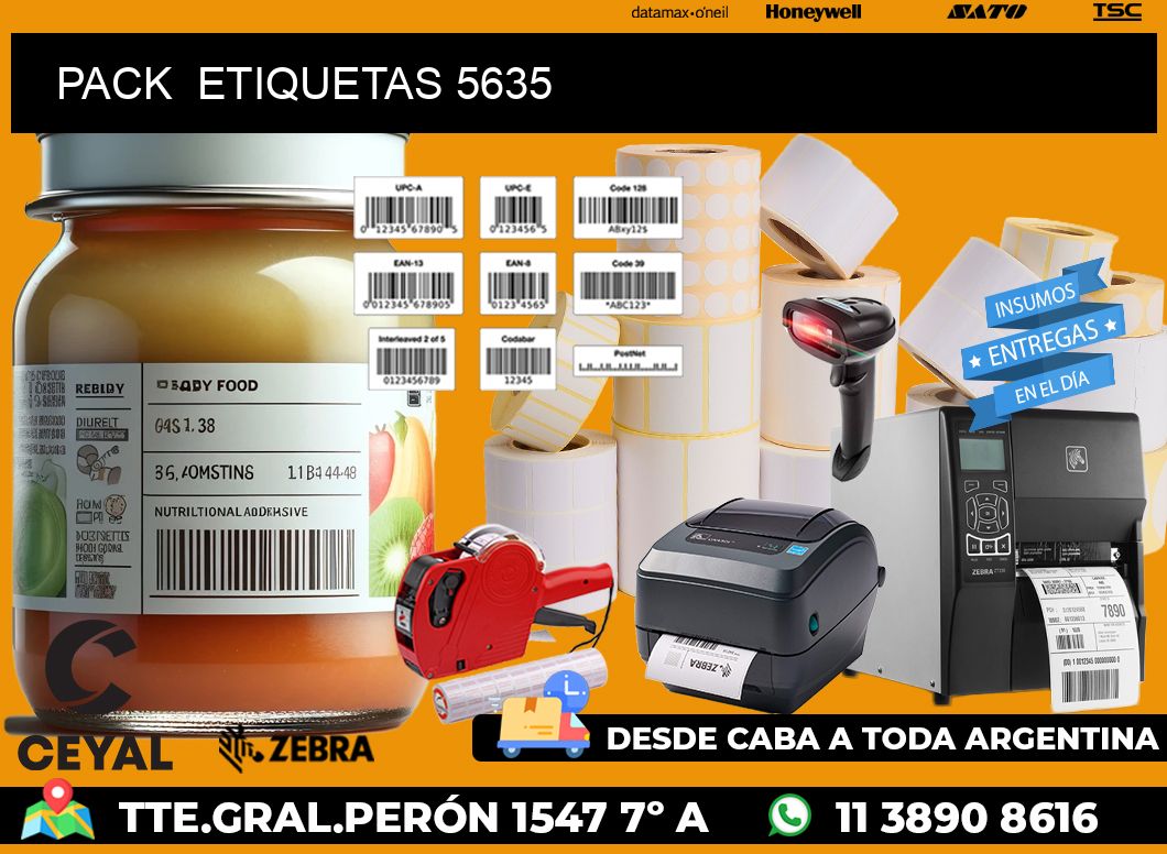 PACK  ETIQUETAS 5635