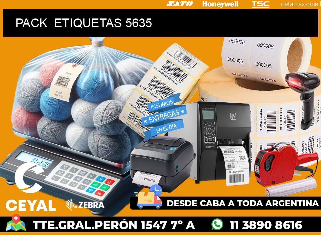 PACK  ETIQUETAS 5635