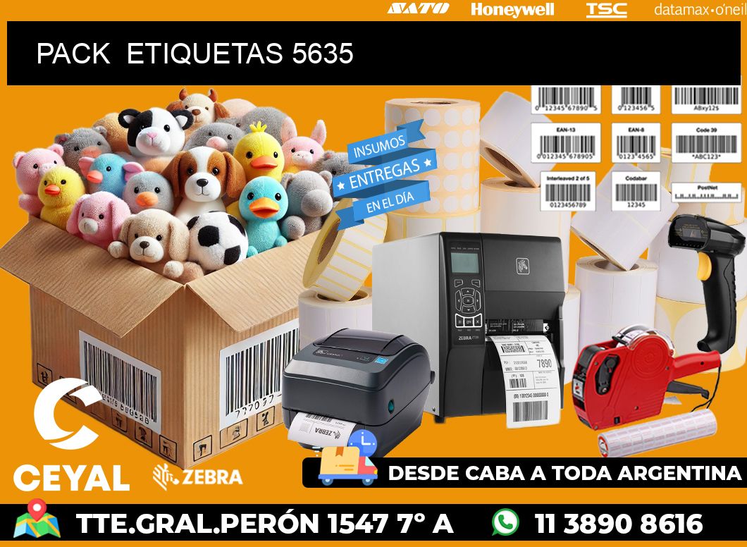 PACK  ETIQUETAS 5635