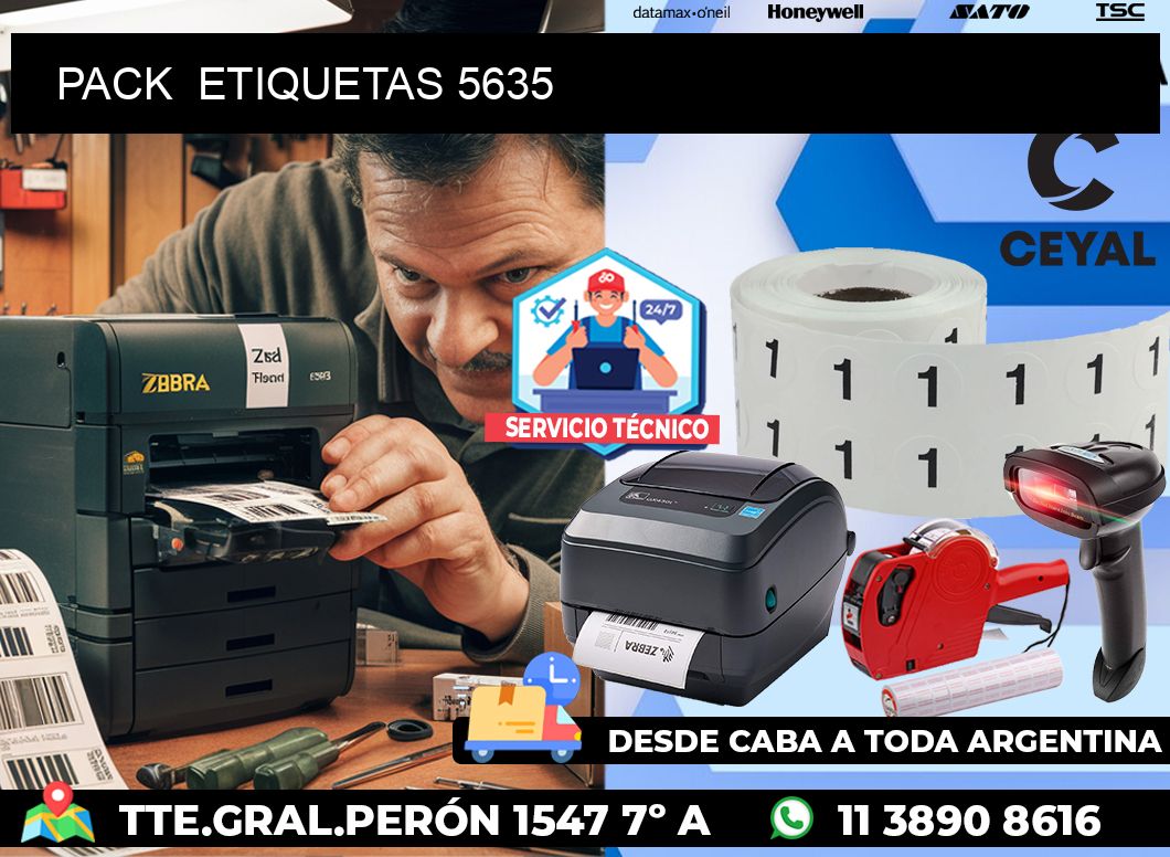 PACK  ETIQUETAS 5635