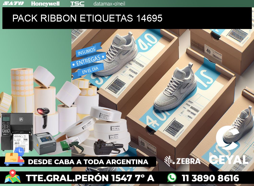 PACK RIBBON ETIQUETAS 14695