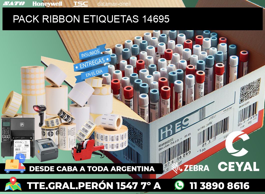 PACK RIBBON ETIQUETAS 14695