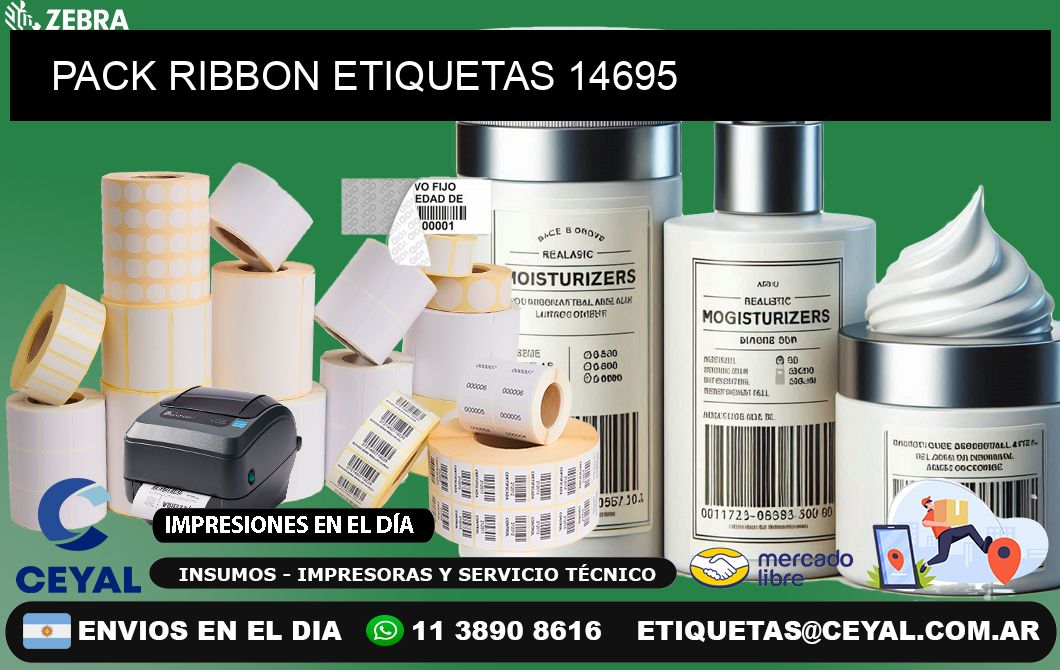 PACK RIBBON ETIQUETAS 14695