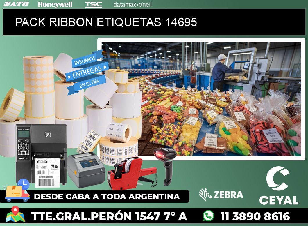 PACK RIBBON ETIQUETAS 14695