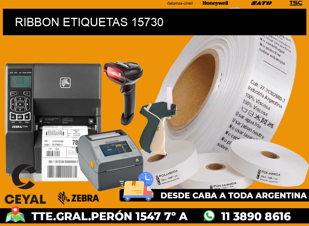 RIBBON ETIQUETAS 15730
