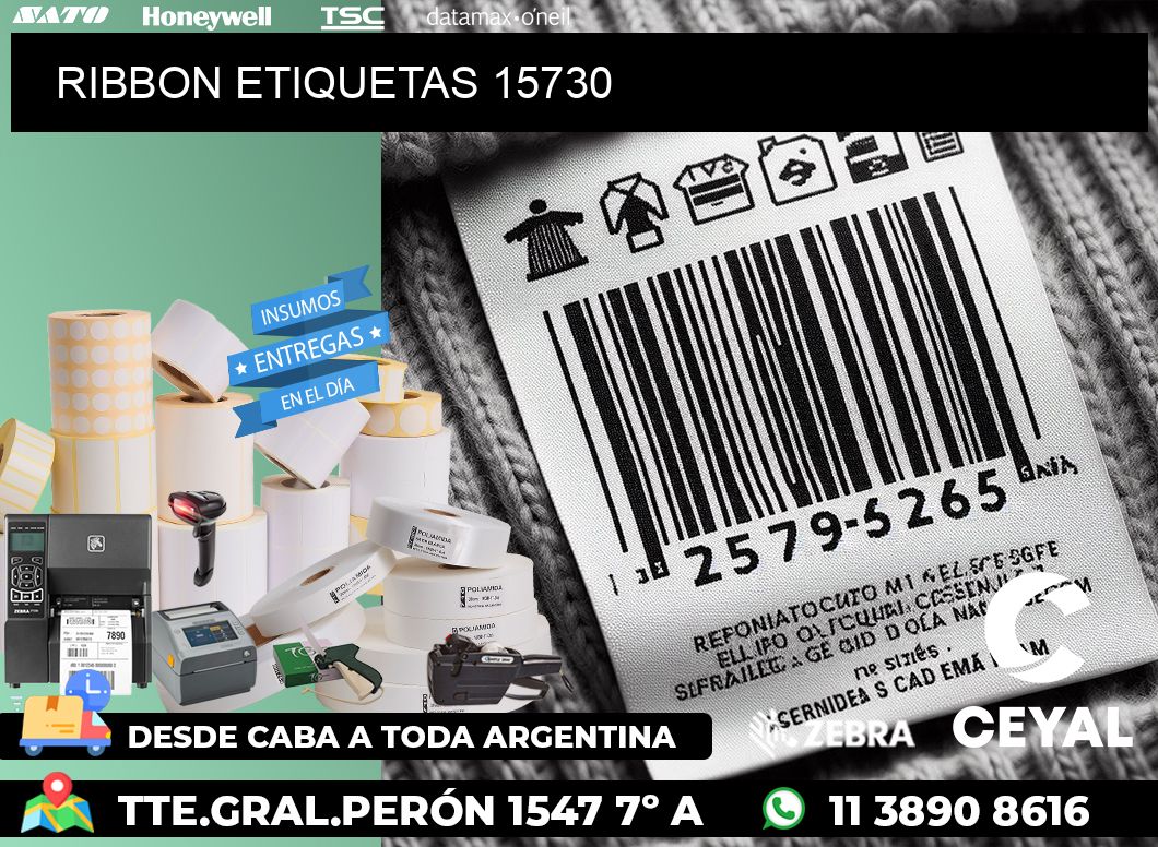 RIBBON ETIQUETAS 15730