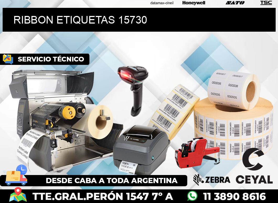 RIBBON ETIQUETAS 15730
