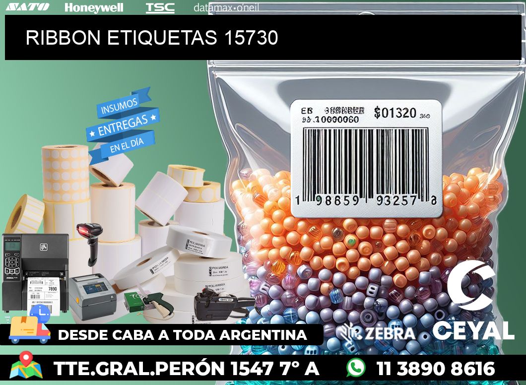 RIBBON ETIQUETAS 15730