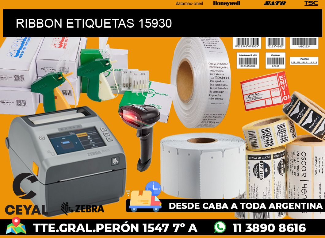 RIBBON ETIQUETAS 15930