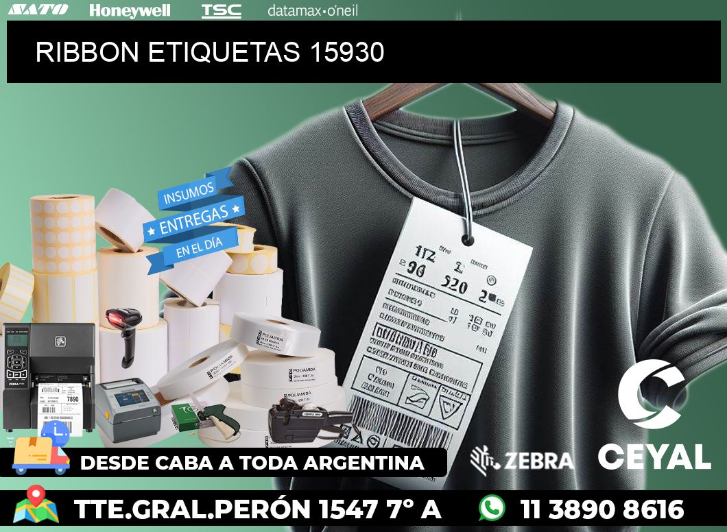 RIBBON ETIQUETAS 15930