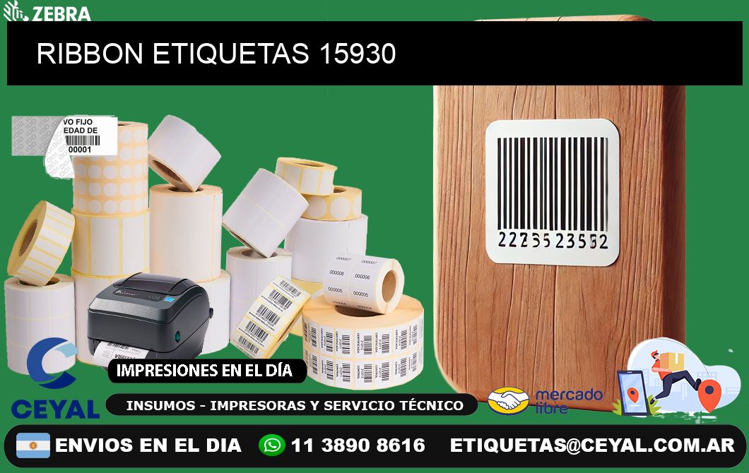 RIBBON ETIQUETAS 15930